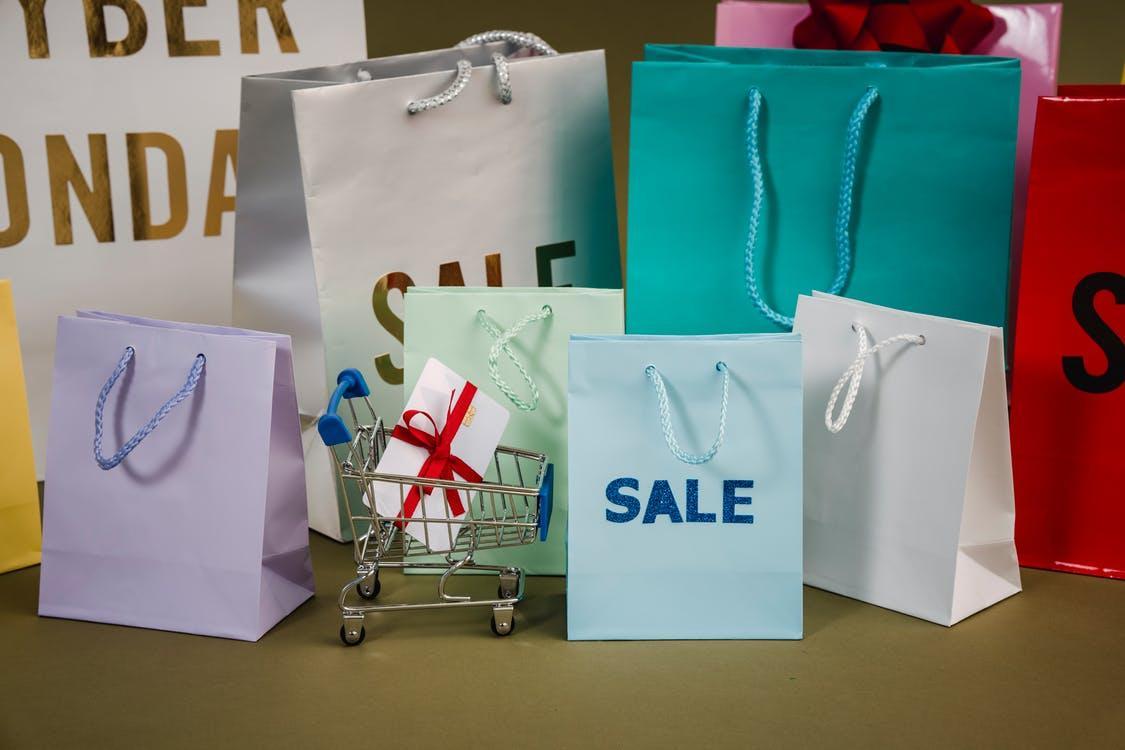 https://www.pexels.com/photo/love-paper-bags-with-sale-text-5926462/