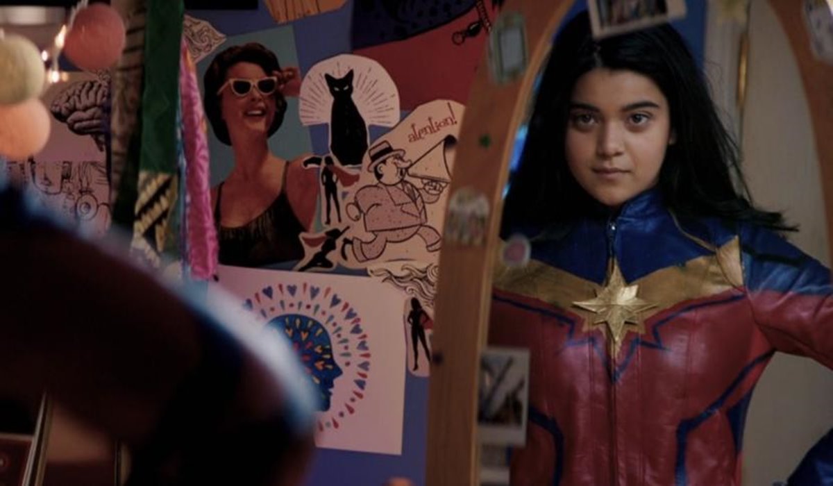 Nữ siêu anh hùng Marvel!  Quý bà.  Marvel, một người hâm mộ tuổi teen của Avengers, loạt phim mới của Disney + Hotstar!