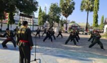 Kodim 1409/Gowa terus memperkuat kemampuan bela diri prajurit melalui latihan Pencak Silat Militer (PSM). (Foto: Ist)