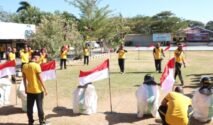 Polres Jeneponto menggelar olahraga bersama dan sejumlah perlombaan antar satuan kerja (satker) untuk menyambut Hari Ulang Tahun (HUT) ke-81 Kemerdekaan Republik Indonesia. Kegiatan berlangsung di halaman Mapolres Jeneponto, Jumat (14/8/2026),