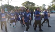 Ribuan pelari memadati Taman Turatea Kabbonga, Kecamatan Binamu, Kabupaten Jeneponto, Minggu (30/8/2026), untuk mengikuti MRP Fun Run 2026. Kegiatan ini menjadi bagian dari rangkaian peringatan HUT ke-81 Kemerdekaan Republik Indonesia. (Foto: Polres Jeneponto)