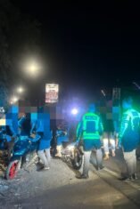 Polisi mengamankan 36 sepeda motor saat mencegah dugaan aksi balap liar di Jalan Trans Polewali–Majene, Kecamatan Tinambung, Kabupaten Polewali Mandar (Polman), Minggu (30/8/2026) dini hari. (Foto: Humas Polres Polman)