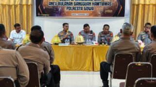 Kapolresta Gowa Tegaskan Kamtibmas Tak Cukup dari Kantor, Kapolsek Diminta Turun Langsung