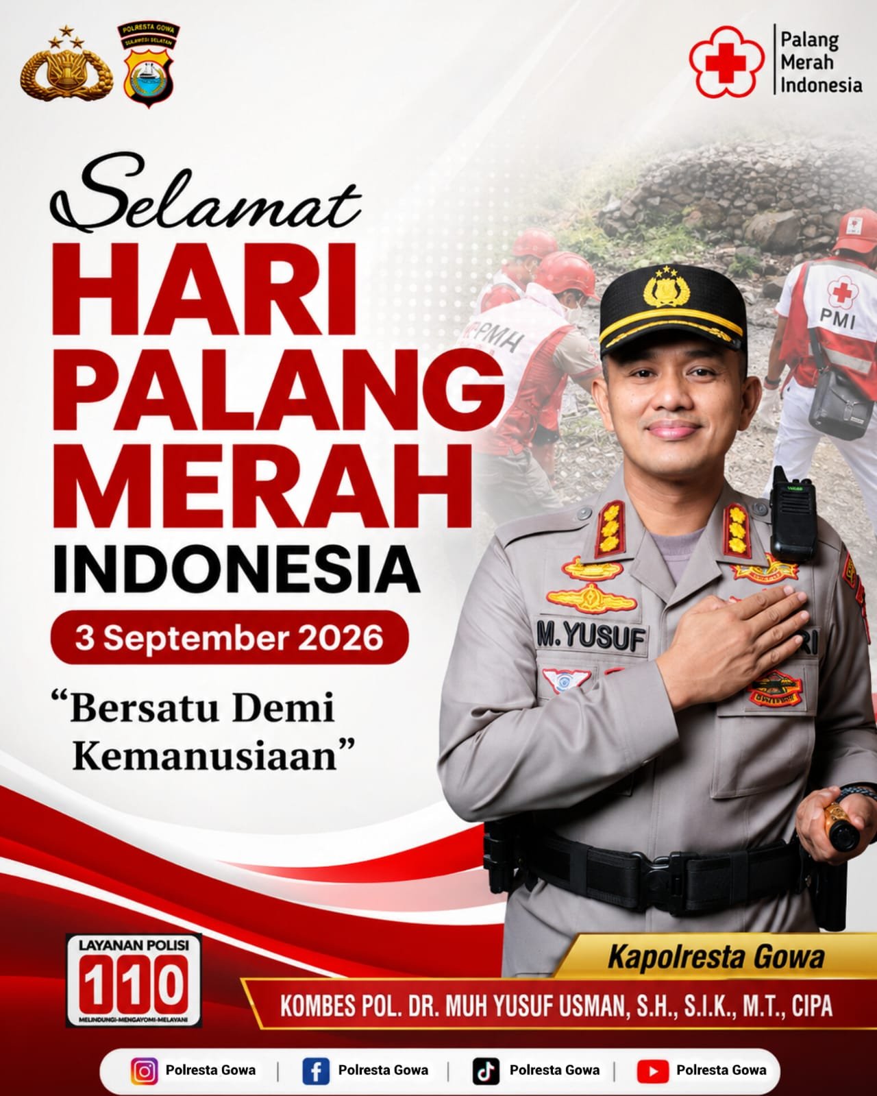 Kapolresta Gowa Kombes Pol Yusuf Usman