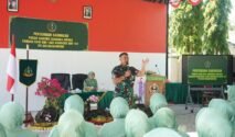 Sebanyak 209 anggota Persit Kartika Chandra Kirana (KCK) Cabang XXVI Kodim 1409/Gowa berkumpul dalam Pertemuan Gabungan di Hanggar Aryajundana Makodim 1409/Gowa, Kamis (3/9/2026).