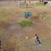 Kapolresta Gowa Kombes Pol Muh Yusuf Usman turun langsung memperkuat Bhayangkara Polresta Gowa FC dalam pertandingan fourfeo di Lapangan Syekh Yusuf, Kabupaten Gowa, Selasa (8/9/2026) sore. (Foto Drone Jurnalis Gowa)